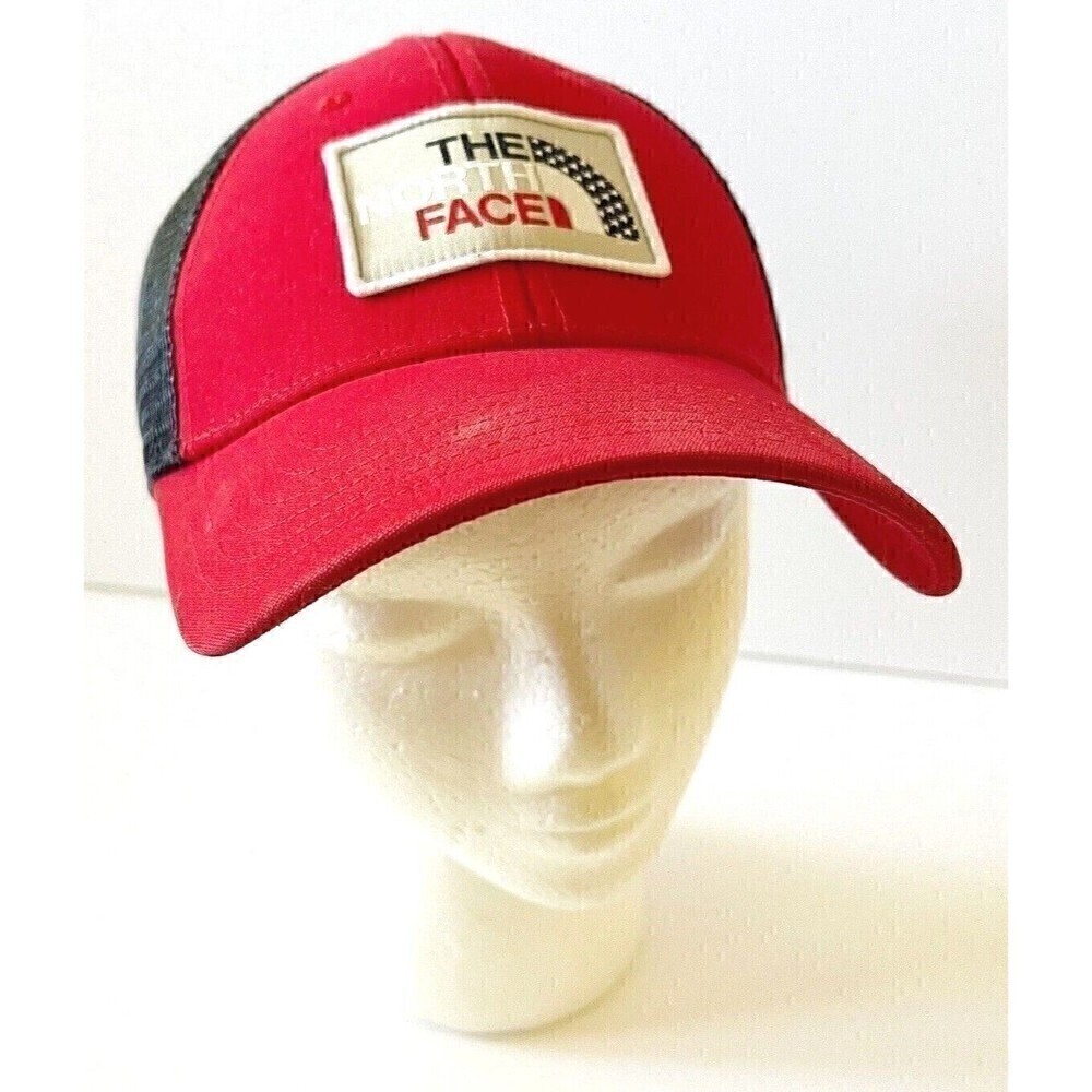 The North Face Baseball Trucker Hat Red White Blue Snapback 4th July USA Cap - Picture 2 of 7